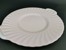 Load image into Gallery viewer, Antique Minton Ceramic Serving Platter Plate Round Pink and White Parian Signed
