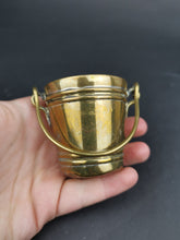 Load image into Gallery viewer, Antique Pail Bucket Miniature Brass Metal Late 1800&#39;s Victorian Original
