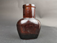 Load image into Gallery viewer, Antique Oxo Jar Amber Glass 1910
