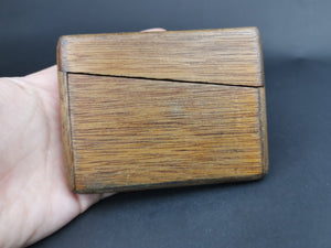 Vintage Cigarette Case Wood Folding Wooden 1920's - 1930's Hand Made Original
