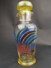 Load image into Gallery viewer, Vintage Cocktail Shaker Bottle Pourer Hand Painted Glass Art Deco 1920&#39;s Original
