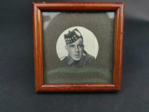 Vintage Miniature Picture Frame Treen Wood Wooden 1920's