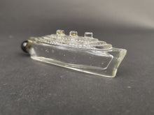 Load image into Gallery viewer, Vintage Novelty Perfume Bottle Glass Ship Figural 1940&#39;s - 1950&#39;s Original Rare and Unusual
