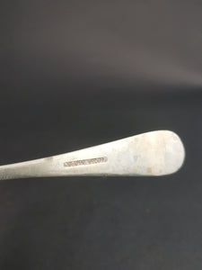 Vintage Silver Plated Serving Spoon with Ornate Art Nouveau Style Handle