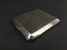 Load image into Gallery viewer, Vintage Silver Plated Metal Cigarette Case with Ornate Designs on Front and Back 1920&#39;s - 1930&#39;s Original
