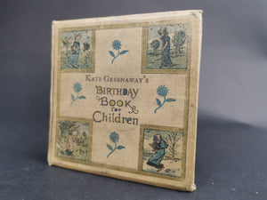 Antique Kate Greenaway's Birthday Book for Children Illustrated 1880's Victorian Original with 382 Illustrations by Kate Greenaway Miniature