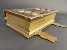 Load image into Gallery viewer, Antique Photo Album Leather and Brass Metal Victorian Original 1800&#39;s for Pictures Photographs
