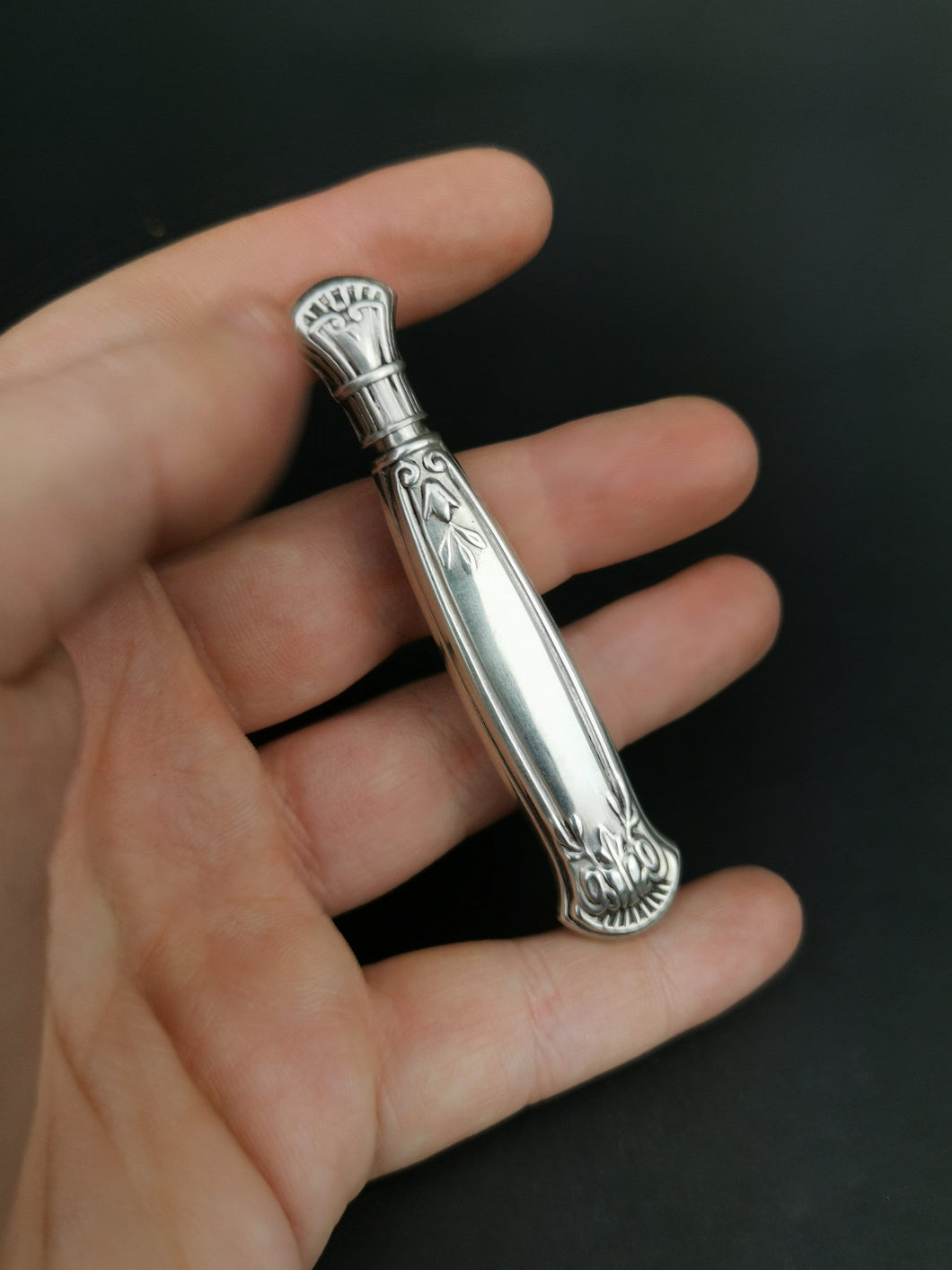 Antique Sterling Silver Needlecase Needle Case Holder Late 1800's Original Victorian