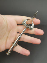 Load image into Gallery viewer, Antique Sugar Tongs Push Button Pick Up Silver Metal Early 1900&#39;s Original Made in England
