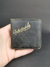 Load image into Gallery viewer, Vintage Miniature Autograph Book Black Leather with Original Poems Poetry Writing Signatures Etc. 1930&#39;s Original and Photo of Owner
