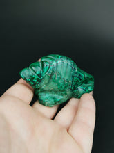 Load image into Gallery viewer, Vintage Green Malachite Stone Lion Figurine Statue Carving Hand Carved Original
