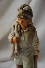 Load image into Gallery viewer, Antique Victorian Brothers Urbach Pottery Sculpture Figurine Late 1880&#39;s Boy Figure

