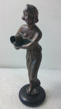 Load image into Gallery viewer, Antique Art Nouveau Lady Copper Metal Statue Sculpture Figurine Early 1900&#39;s
